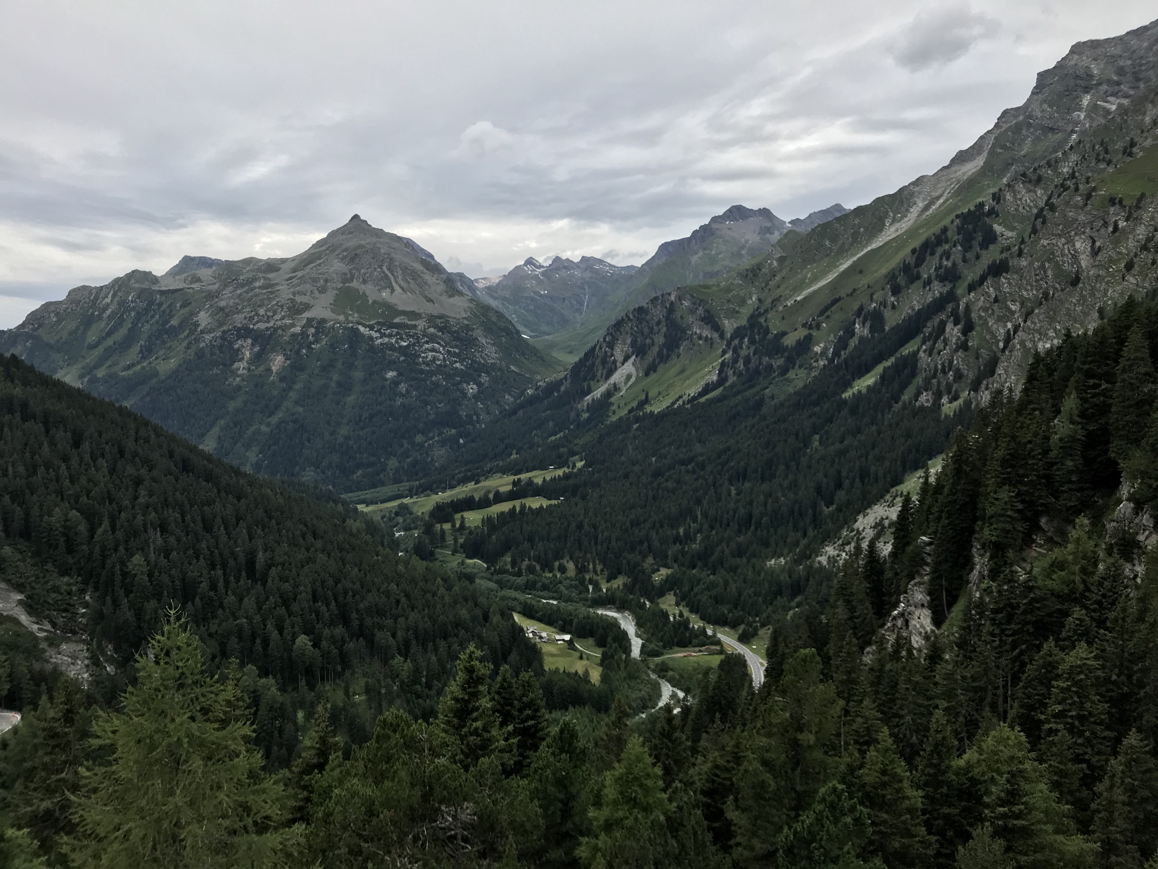 Septimerpass before Sankt Moritz